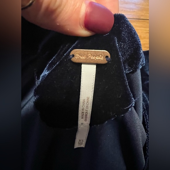 Free People Misha Velvet Mini Dress Long Sleeve - Picture 7 of 13